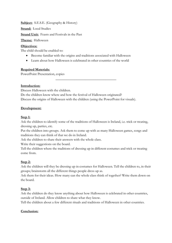 Halloween - Origins and Around the World | Teaching Resources