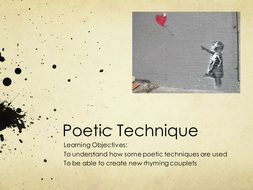 poetic technique tes techniques lessons resources pptx mb teaching