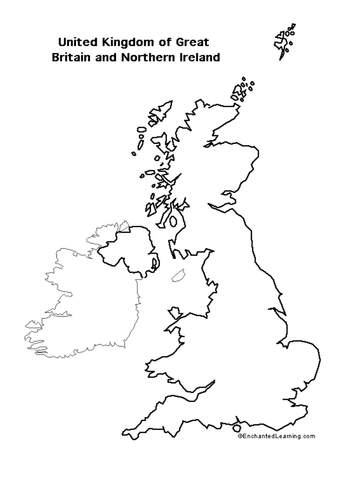 Blank map of Britain | Teaching Resources