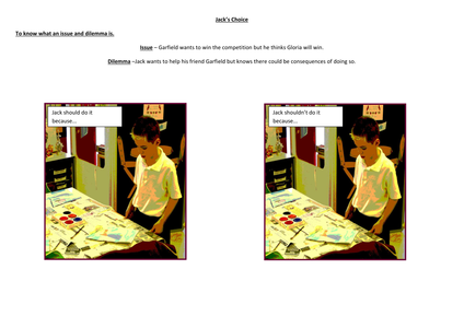 Year 4 Stories with issues and dilemas planning by Victoriafalls2k5