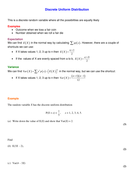 Discrete Uniform Distribution | Teaching Resources