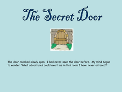Behind the door creative writing picture