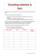 Calorie counting | Teaching Resources
