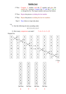 Bubble Sort Worked Example | Teaching Resources