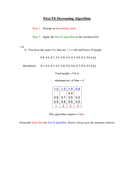 First Fit Decreasing Algorithm Example | Teaching Resources