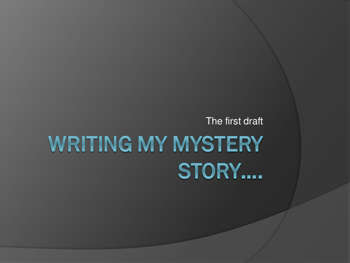 Murder Mystery: Writing