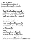 Chords. Lyrics ' Mary's boy child' | Teaching Resources