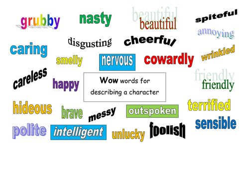 wow-words-for-describing-characters-teaching-resources