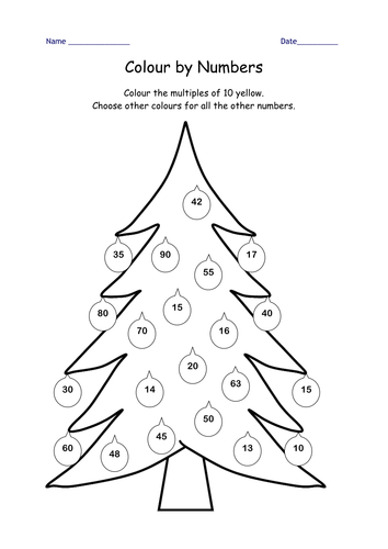 Number Names Worksheets christmas booklets : Christmas maths Year 2 Block E Unit 1 by Leawhite - Teaching ...