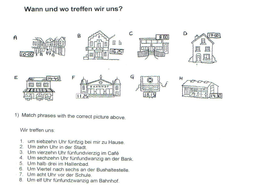 Wann Und Wo Treffen Wir Uns Worksheet Teaching Resources