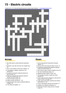 circuits crossword | Teaching Resources