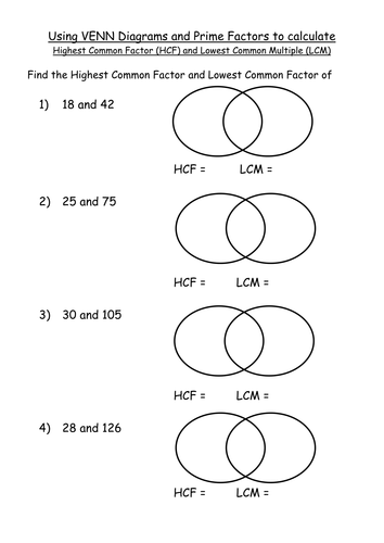 maths-ks4-worksheet-hcf-and-lcm-venn-diagram-pfd-teaching-resources