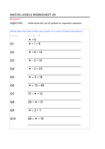 Using Symbols | Teaching Resources