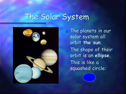 your presentation on the solar system was fantastic