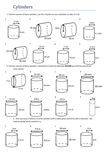 Maths powerpoint activity: Cylinders | Teaching Resources