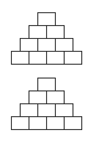 Algebra pyramid. collecting like terms. | Teaching Resources