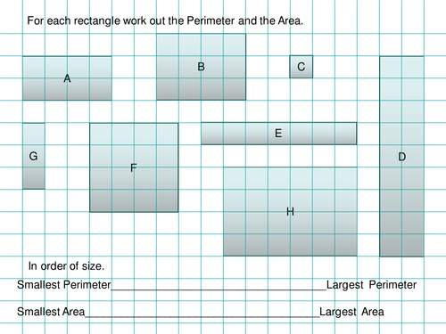 area & perimeter of rectangles starter.ppt