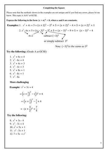Completing the Square_with_answers_by_Hassan_Lakiss_mathsmalakiss.com.pdf