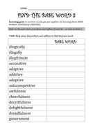 Base word finder