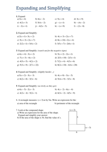 Expanding GCSE and brackets worksheet   Algebra algebra      TES  Resources expanding Simplifying