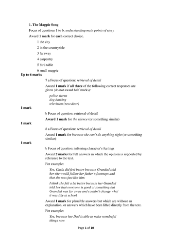 Optional SATS Yr4 English 1999 | Teaching Resources