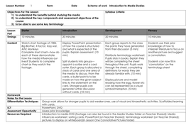 Introduction to media Studies Lesson 1 | Teaching Resources