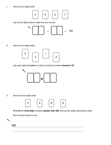 Year 6 Maths SATS QUESTIONS 2 - 20 grouped topics | Teaching Resources