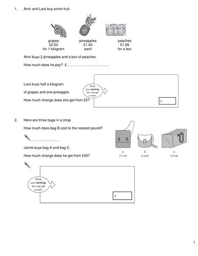 Year 6 Maths SATS QUESTIONS 2 - 20 grouped topics | Teaching Resources