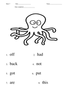 First 100 High Frequency Words practice sheets | Teaching Resources