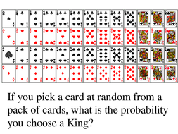 Maths: Card probability. Starter worksheet | Teaching ...