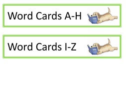 Word Card Drawer Labels By Claireh1039 Teaching Resources