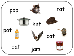 cvc word and picture match | Teaching Resources