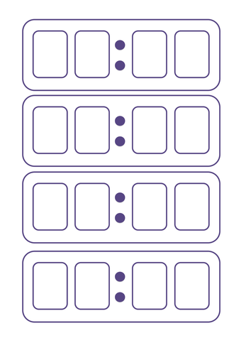 A sheet of 4 blank digital clocks | Teaching Resources