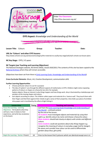 Colour | Teaching Resources