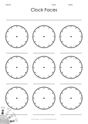Download Blank Clock Faces | Teaching Resources