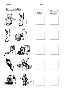 money worksheets change by carolebeachill uk teaching resources tes