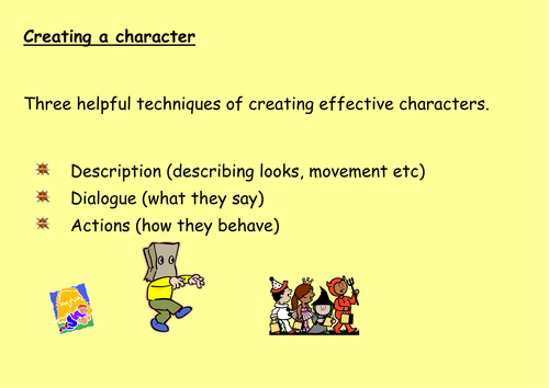 Creating A Character In A Story Teaching Resources