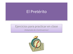 El preterito | Teaching Resources