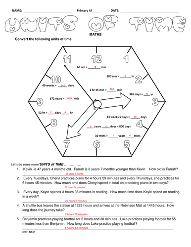 KS2 Units of Time by jinkydabon - Teaching Resources - TES