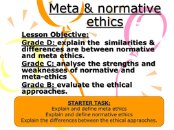 meta ethics essay questions