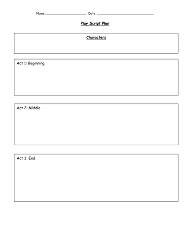 writing plan script lesson ks2 a play by  gerry29 Resources  script Teaching   planning TES Play