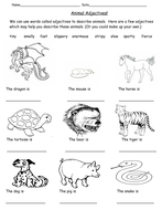 Animal Adjectives! | Teaching Resources