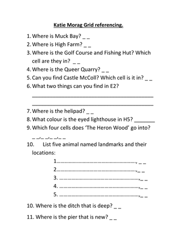 katie morag isle of struay grid referencing y2 teaching