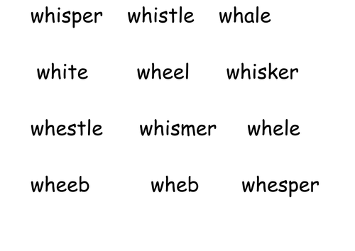 wh phonics lesson | Teaching Resources