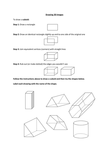 Drawing 3D Images | Teaching Resources