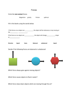 Low ability forces worksheet | Teaching Resources