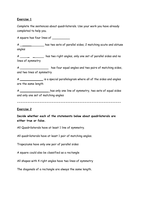Classifying Quadrilaterals by ceejaypee - UK Teaching Resources - TES