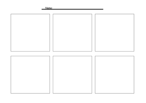 6 Panel Comic Strip Template – Comic Strip Writing Template – PKTLTX