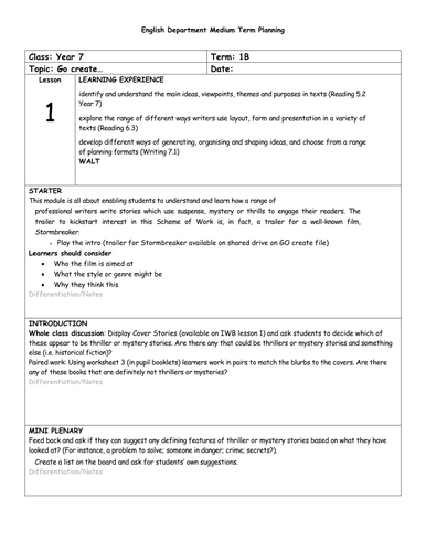 Ks3 creative writing examples image