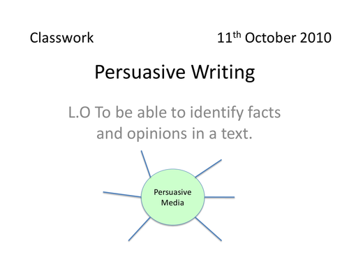 persuasive writing lesson ks3